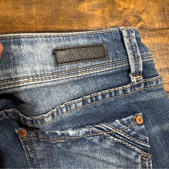 Buckle Black Fit No. 53 Malcesine Bootcut Stretch Jeans Denim Distressed 26x34 - Picture 8 of 16